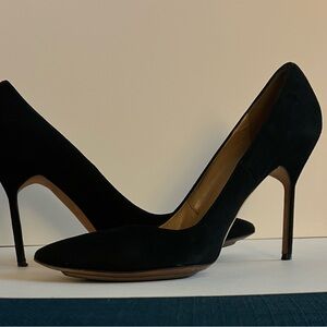 Manolo Blahnik Black Suede Heels
